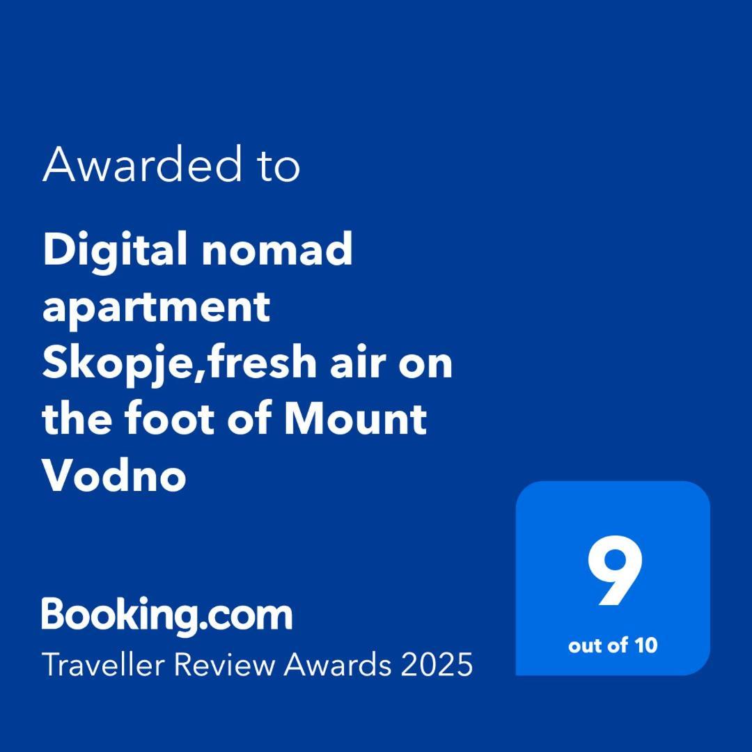Digital Nomad Comfy Apartment,Foot Mountain Vodno And Millennium Cross,19 Min By Walk To Cener,Free Parking Скопье Экстерьер фото